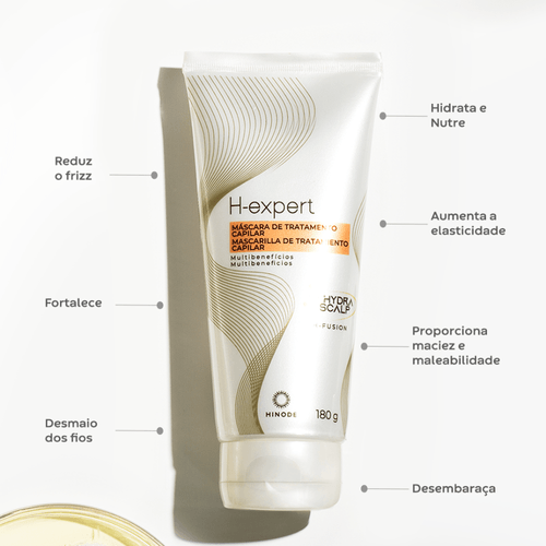 Máscara de Tratamento Capilar Multibenefícios H-Expert 180g