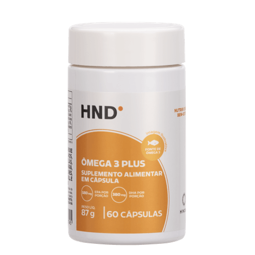 Suplemento Alimentar Ômega 3 HND Plus 60 Cápsulas